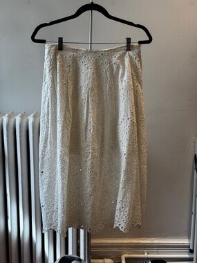 Zara Venice Lace Midi Skirt